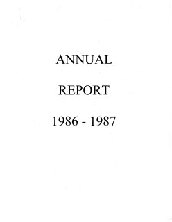 1986-1987 Annual Report